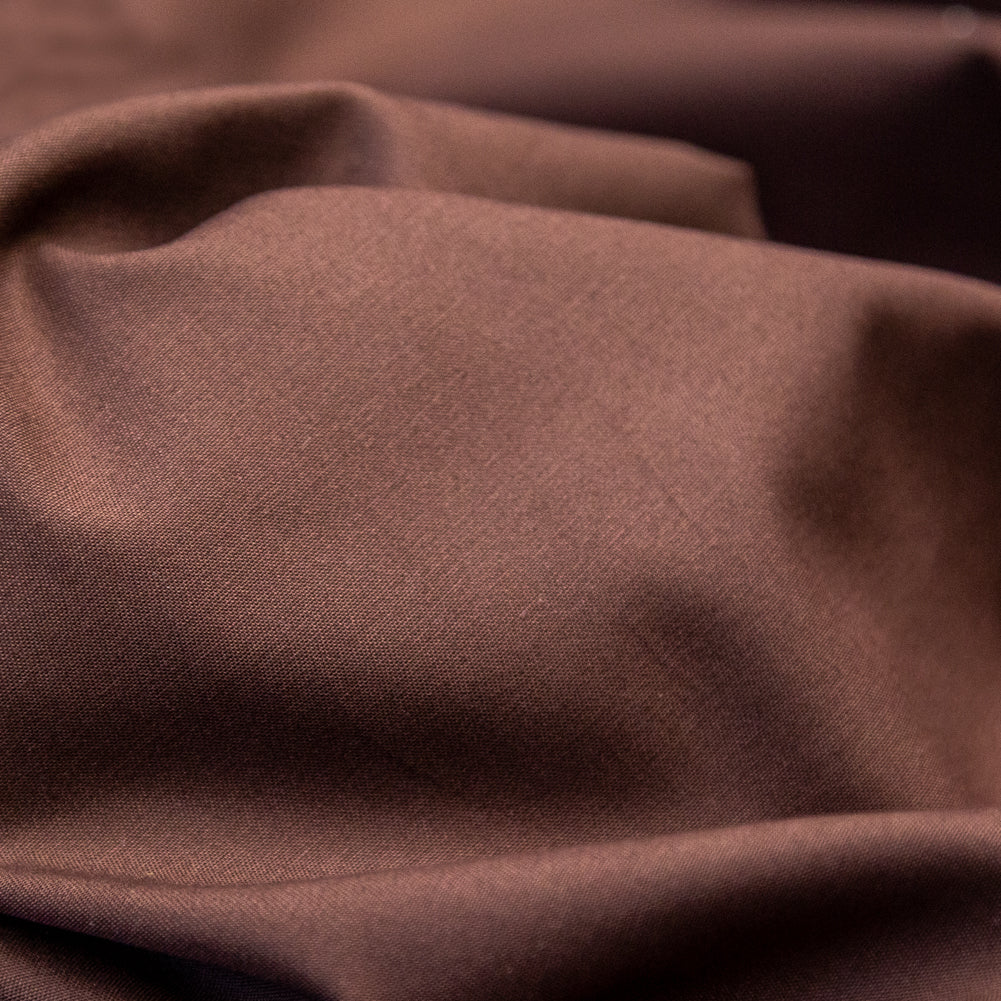 Chocolate Brown Cotton Twill Detail