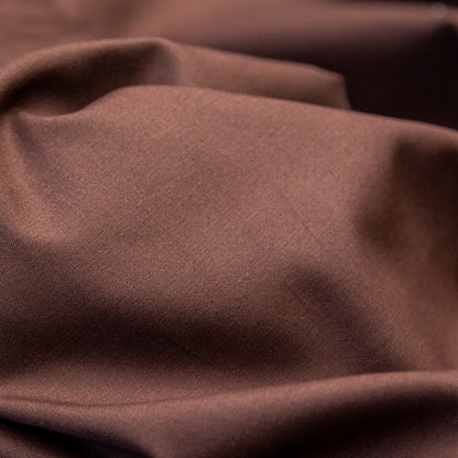 Chocolate Brown Cotton Twill Detail