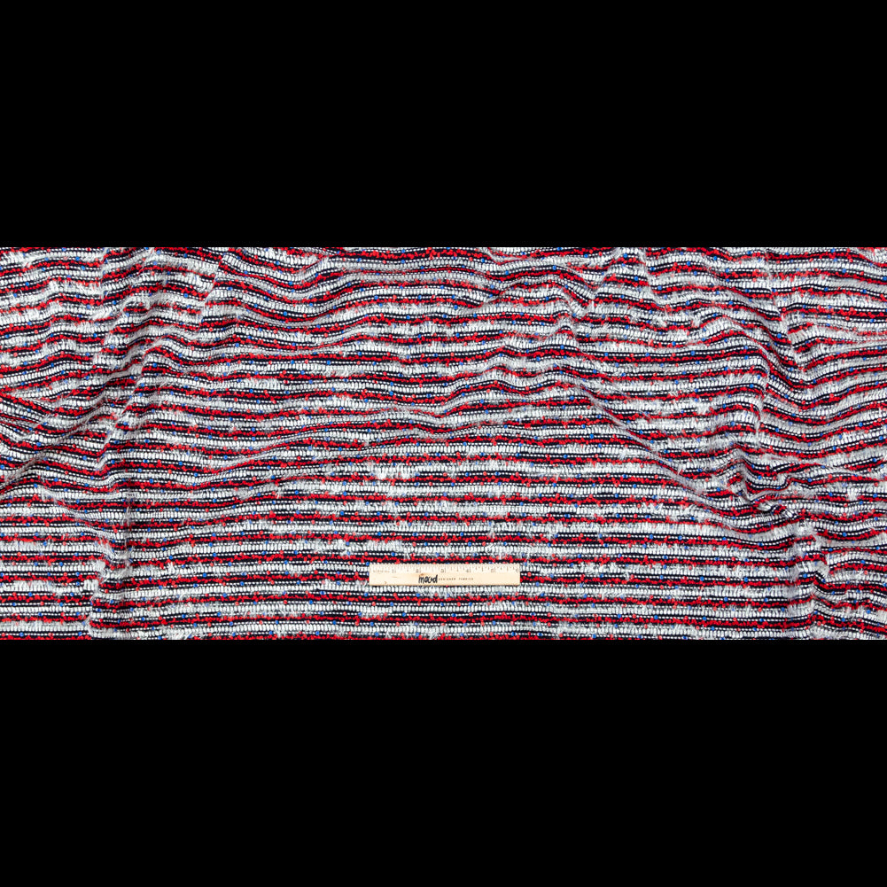 Red, White and Blue Blended Wool Tweed Full