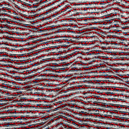 Red, White and Blue Blended Wool Tweed