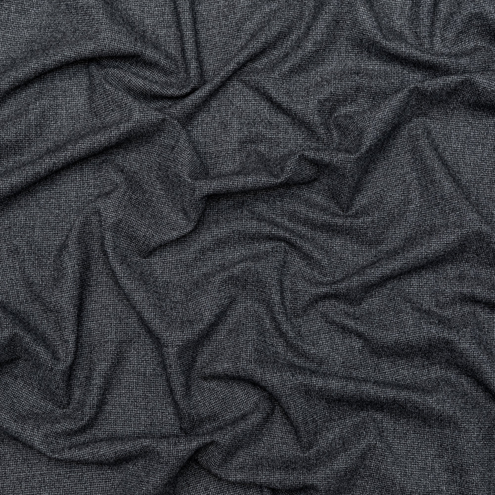 Stretch Wool Suiting - Heathered Peat Gray