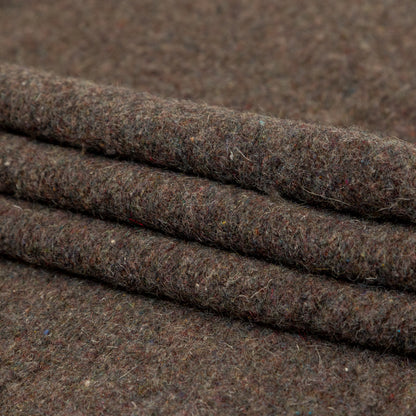 Muted Brown Heathered and Speckled Fuzzy Wool Knit Folded