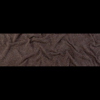 Muted Brown Heathered and Speckled Fuzzy Wool Knit Full