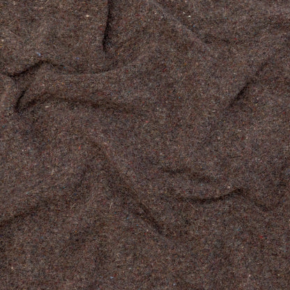 Muted Brown Heathered and Speckled Fuzzy Wool Knit