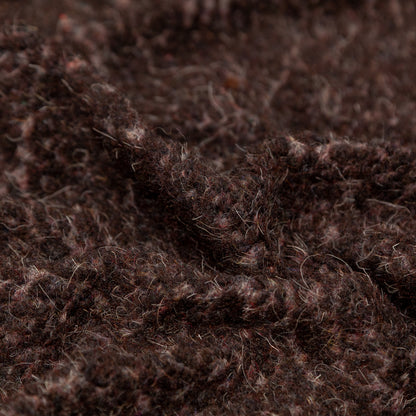 Black and Gray Fuzzy Wool Knit Detail