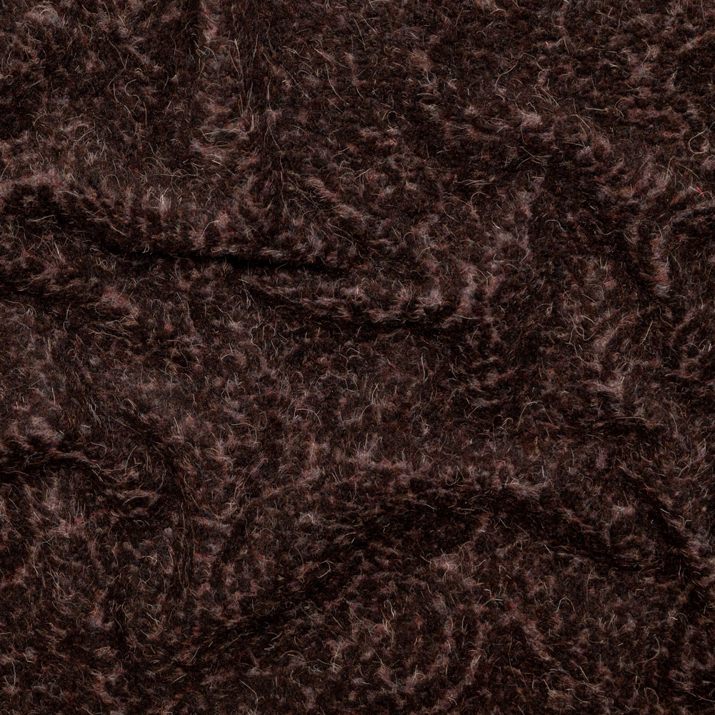 Black and Gray Fuzzy Wool Knit