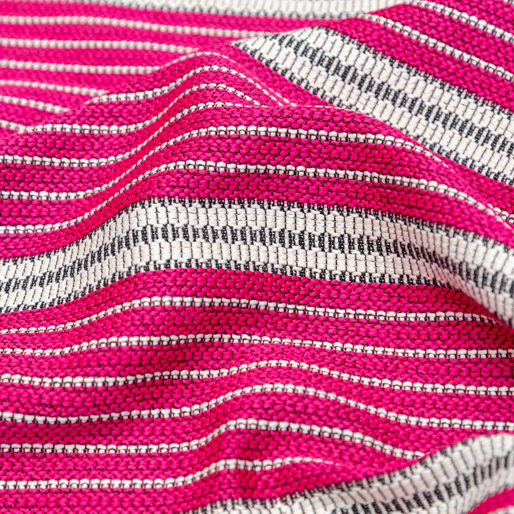 Raspberry Sorbet Striped Tweed Detail