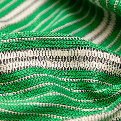 Kelly Green Striped Tweed Detail