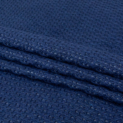 Gray Interlock Knit with Topical Navy Knit Yarn Design Folded