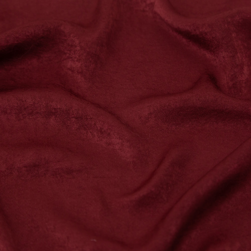 Italian Tawny Port Hammered Polyester Charmeuse Detail
