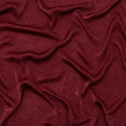 Italian Tawny Port Hammered Polyester Charmeuse