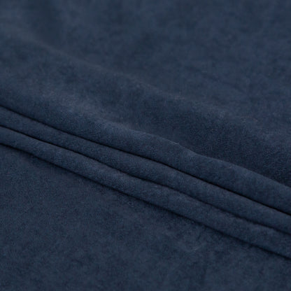 Italian Navy Hammered Polyester Charmeuse Folded