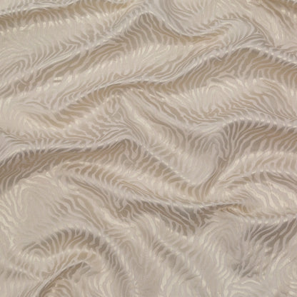 Metallic Whisper White Zebra Cotton Jacquard