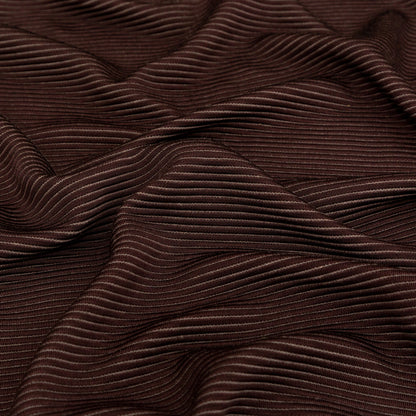 Brown and Gray Knit Ottoman Detail