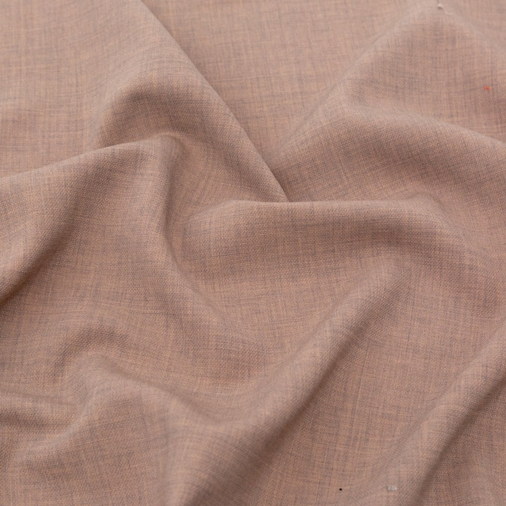 Italian Fawn Stretch Virgin Wool Suiting Detail