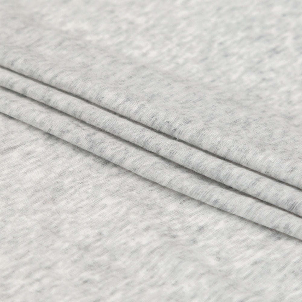 Heathered Light Gray Tissue Weight Jersey Detail
