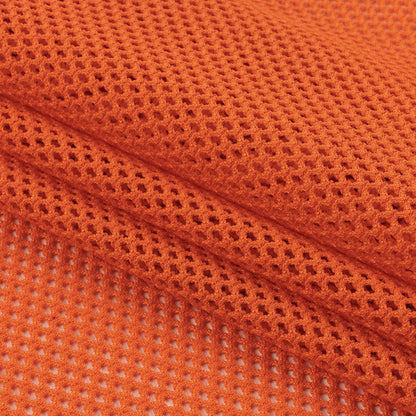 Coral Orange Polyester Mesh Folded