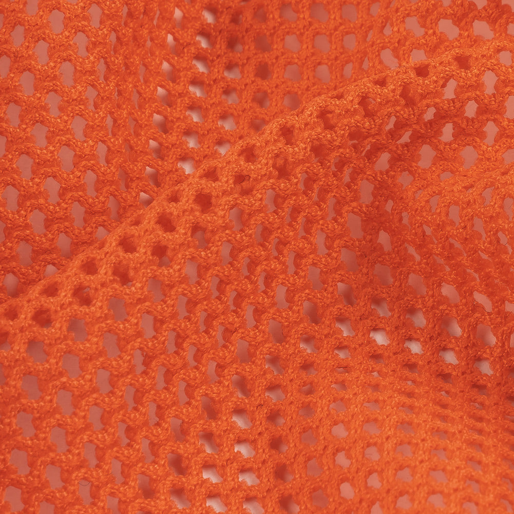 Coral Orange Polyester Mesh Detail