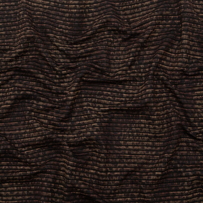 Brown and Black Striped Animal Patterned Stretch Knit