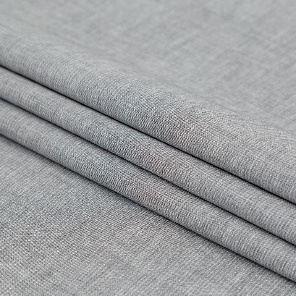 Rag & Bone Heathered Gray and White Lightweight Cotton Double Cloth Folded