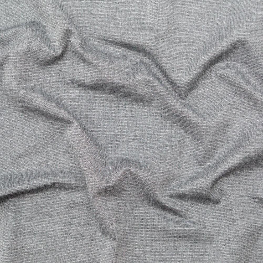 Rag & Bone Heathered Gray and White Lightweight Cotton Double Cloth