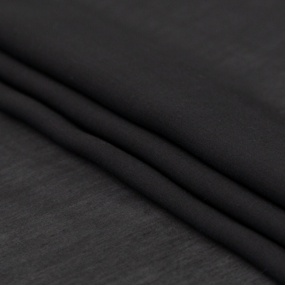 Rag & Bone Black Cotton and Rayon Voile Folded