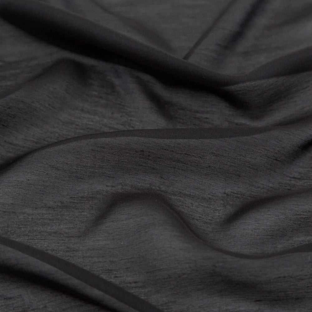 Rag & Bone Black Cotton and Rayon Voile Detail