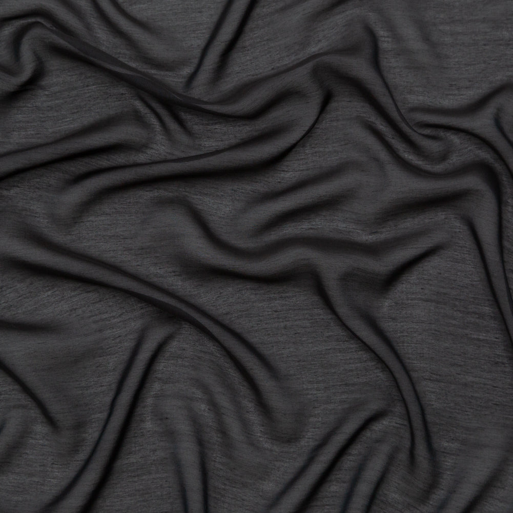 Rag & Bone Black Cotton and Rayon Voile