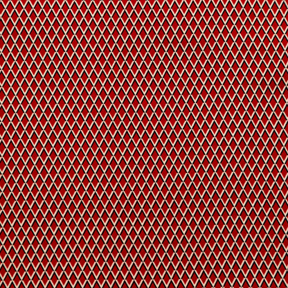 Red and Beige Geometric Stretch Cotton Print
