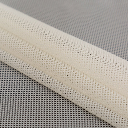 Antique White Solid Mesh Folded