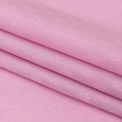 Pink and Lilac Bi-Color Geometric Jacquard Lining Detail
