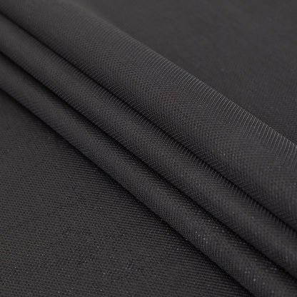 Italian Metallic Black Knit Pique Detail