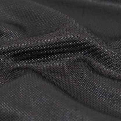 Italian Metallic Black Knit Pique Full