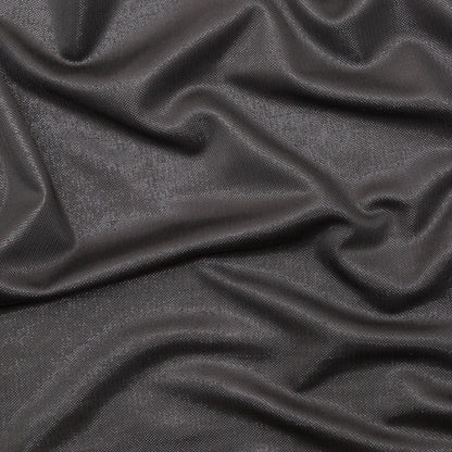 Italian Metallic Black Knit Pique