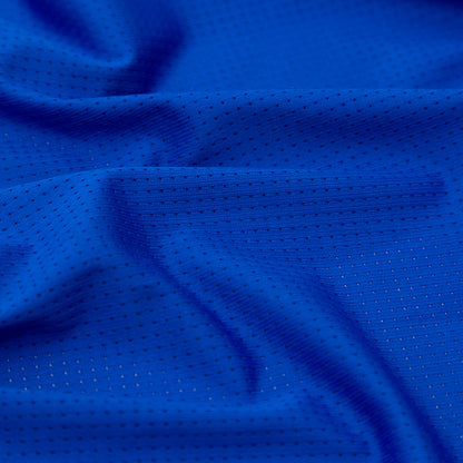 Cobalt Blue Perforated Polyester Knit Detail