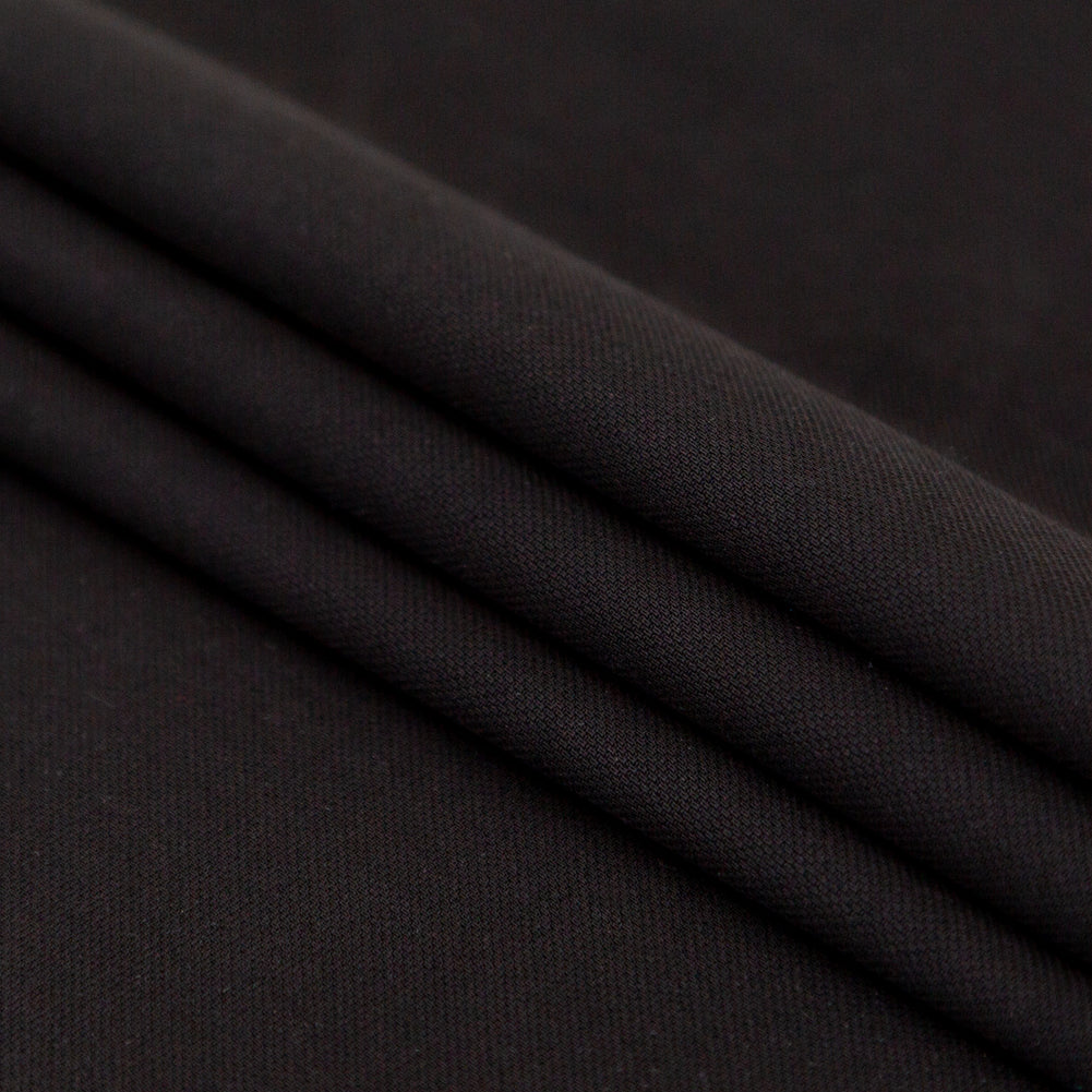 Rag & Bone Black Stretch Rayon Pique Folded