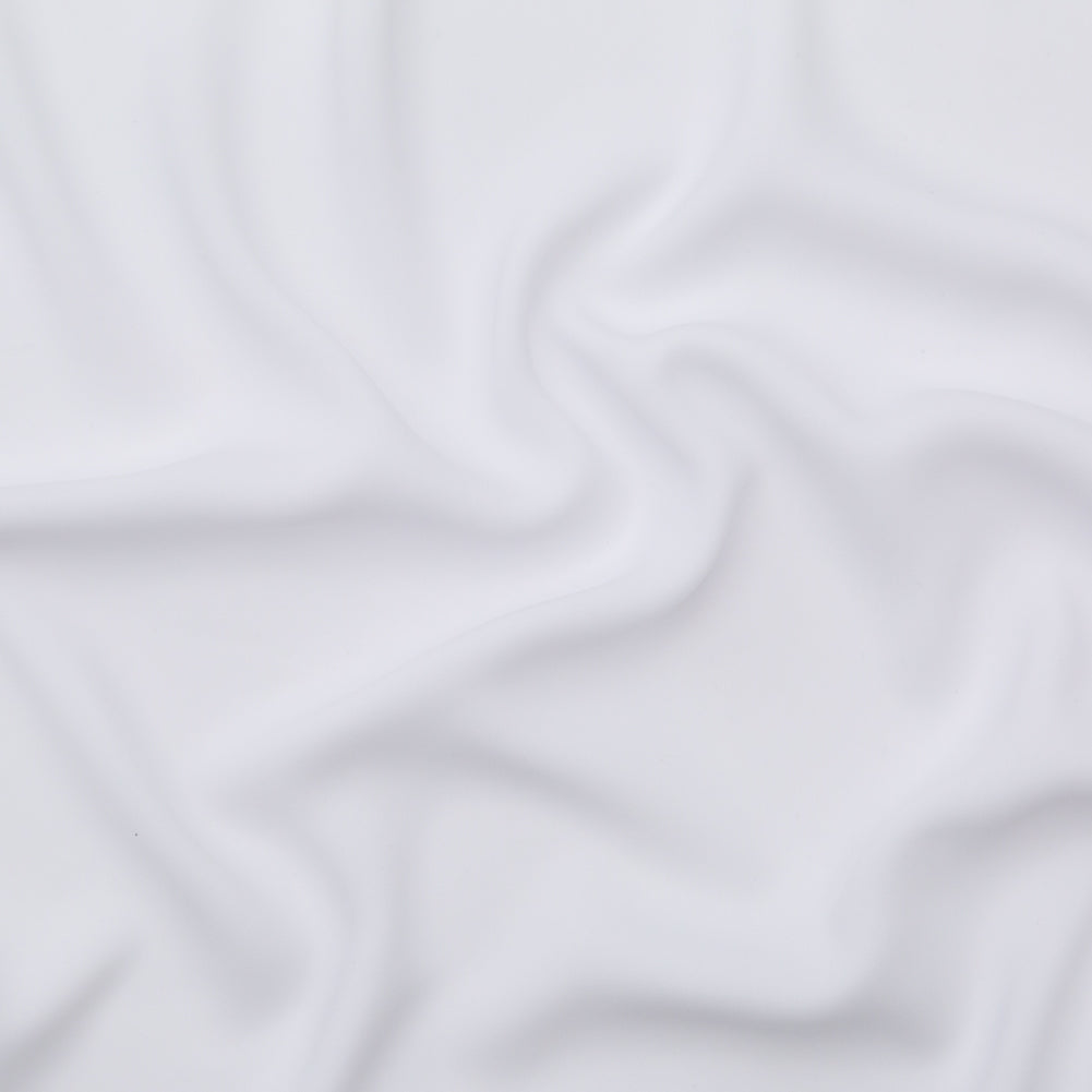 Italian Optic White Polyester Crepe