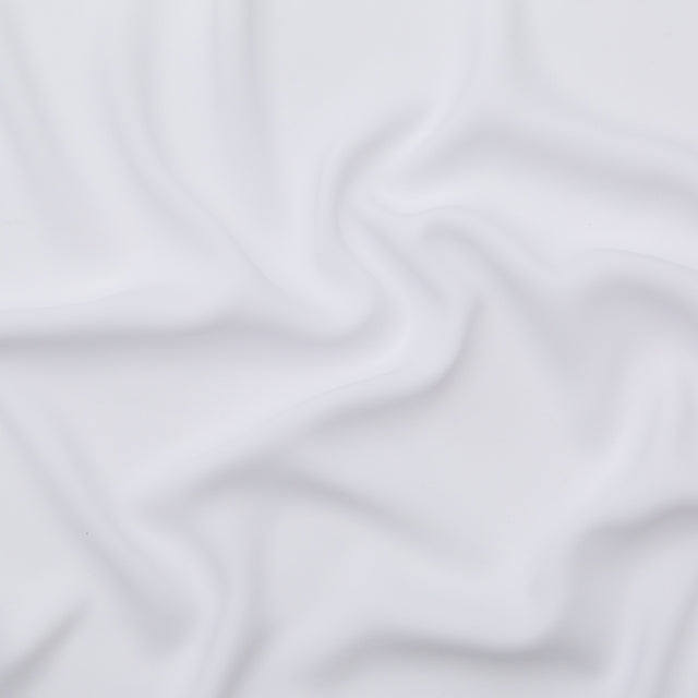 Italian Optic White Polyester Crepe