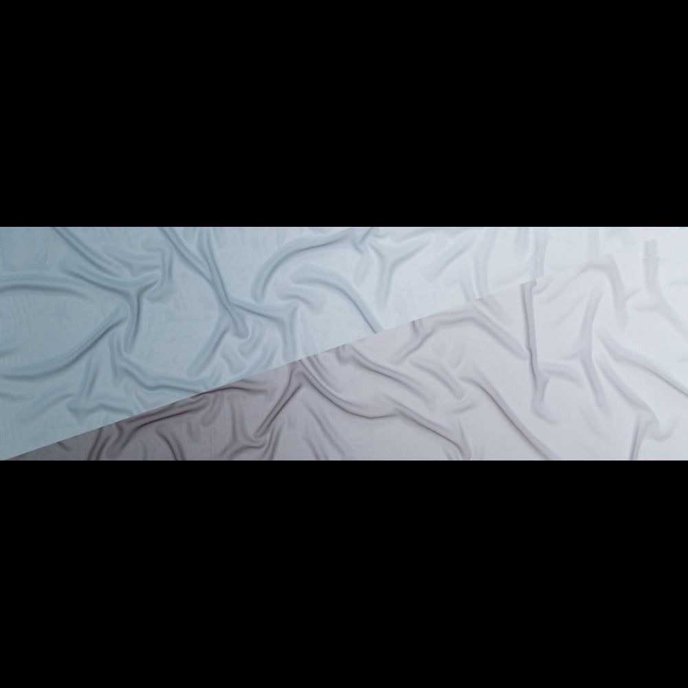 Ombre Polyester Chiffon - Gray - Sammi Collection Folded