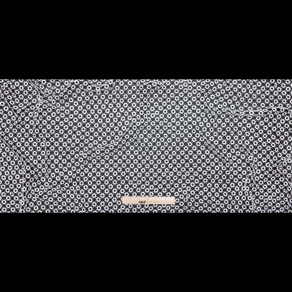 Guipure Lace - Off-White Geometric Circles Full