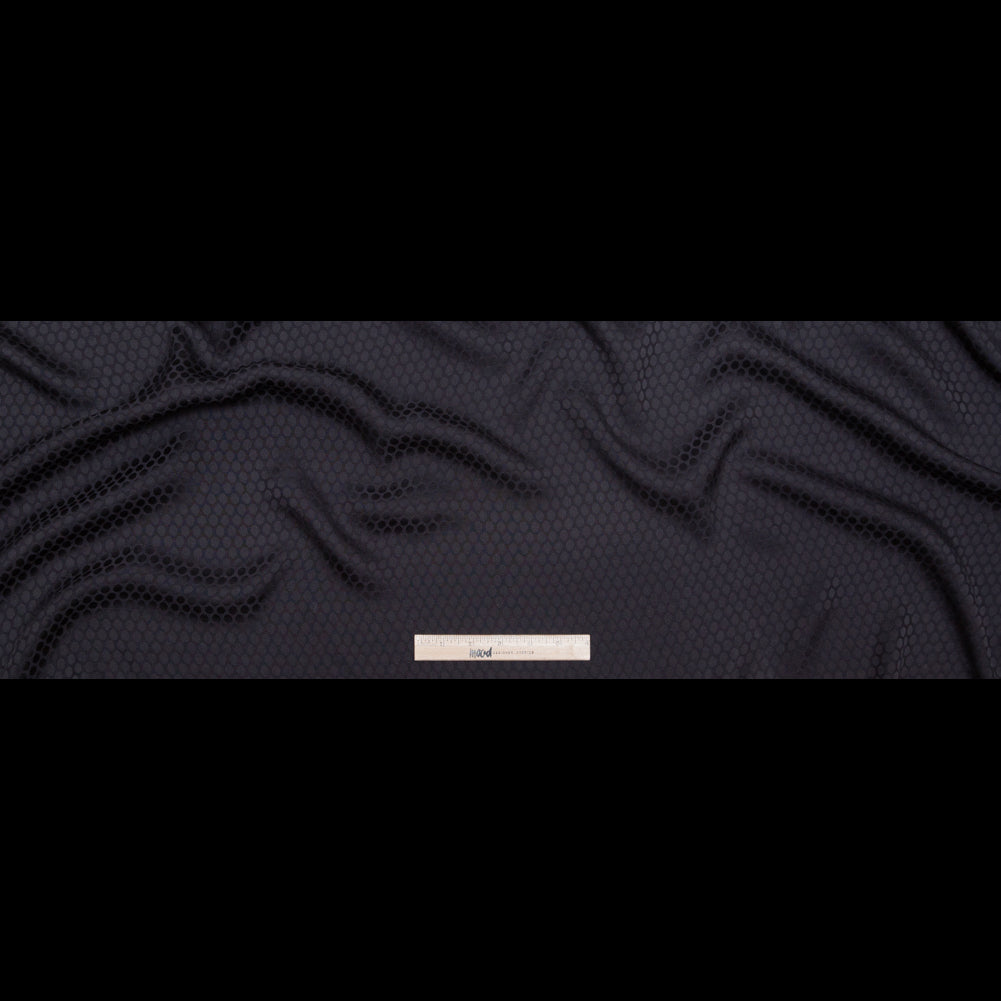 Black Circles Rayon Jacquard Full