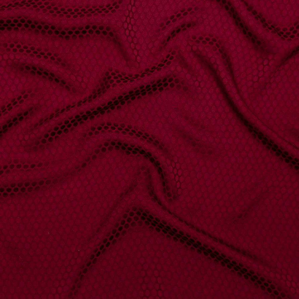 Wine Circles Rayon Jacquard