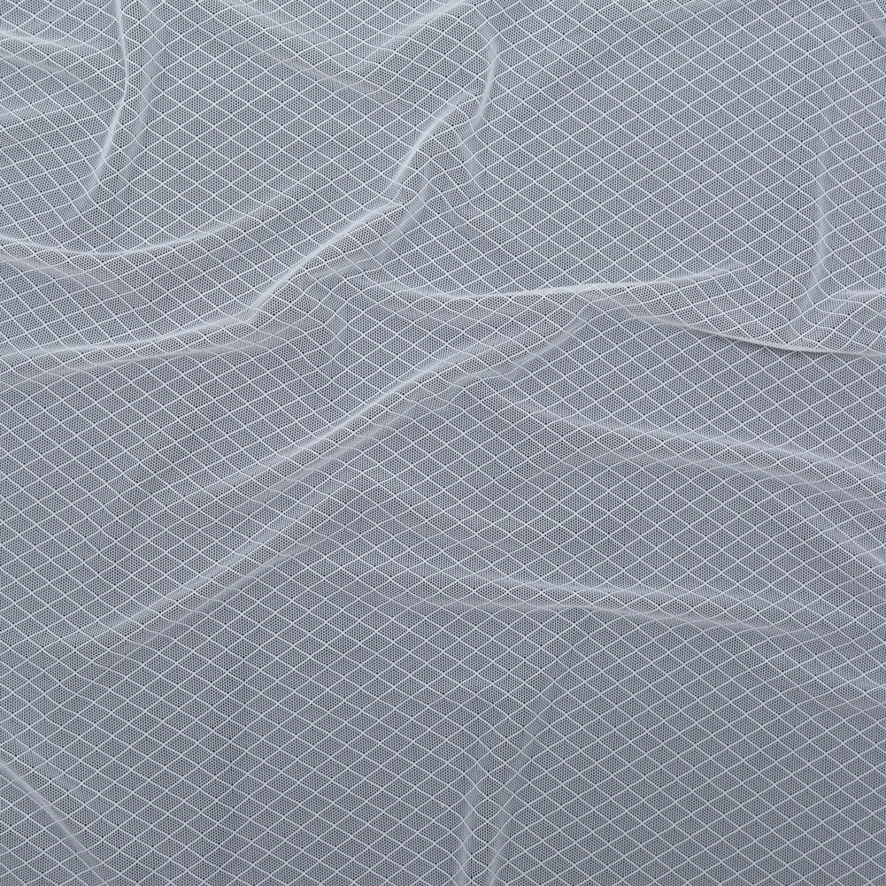 White Stretch Diamond Mesh