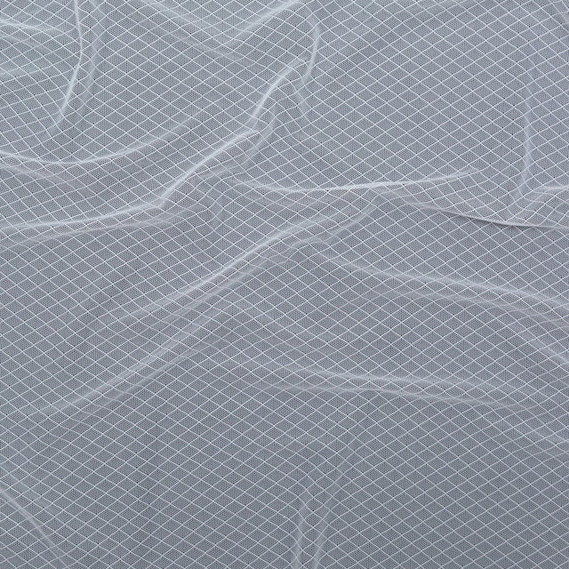 White Stretch Diamond Mesh