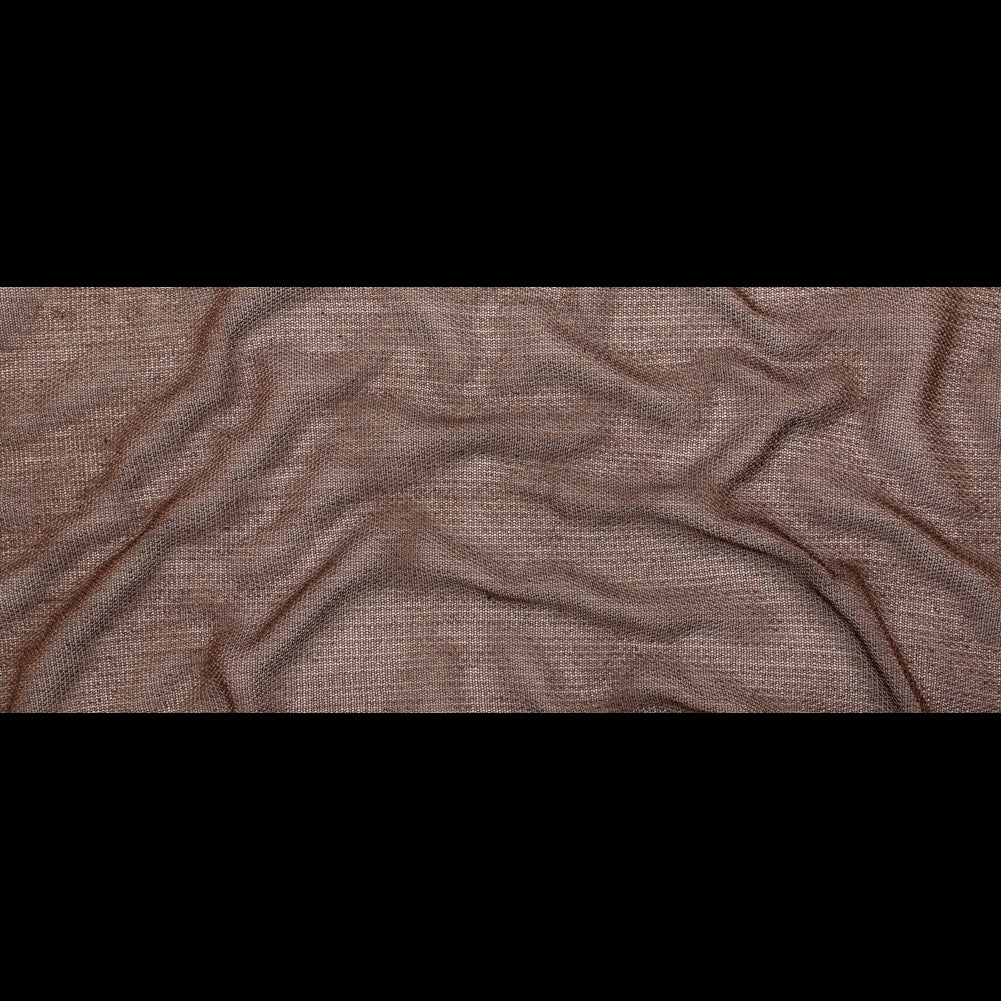 Metallic Faux Knit Chainmail - Brown Folded