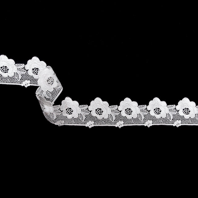 European Off-White Floral Venise Lace Trim - 2.25"