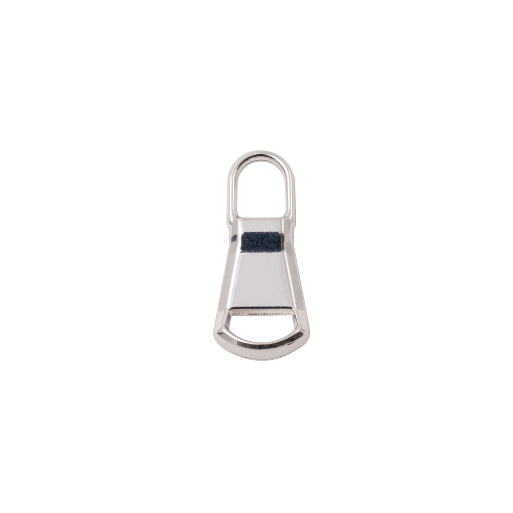 Mood Exclusive Italian Medium Silver Rounded Edge Metal Zipper Pull