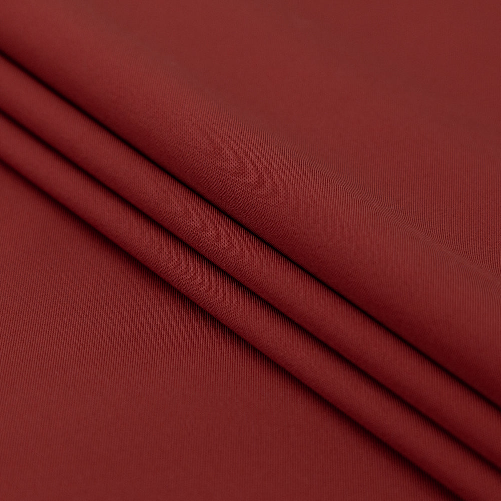 Theory Russet Brown Stretch Polyester Twill Folded