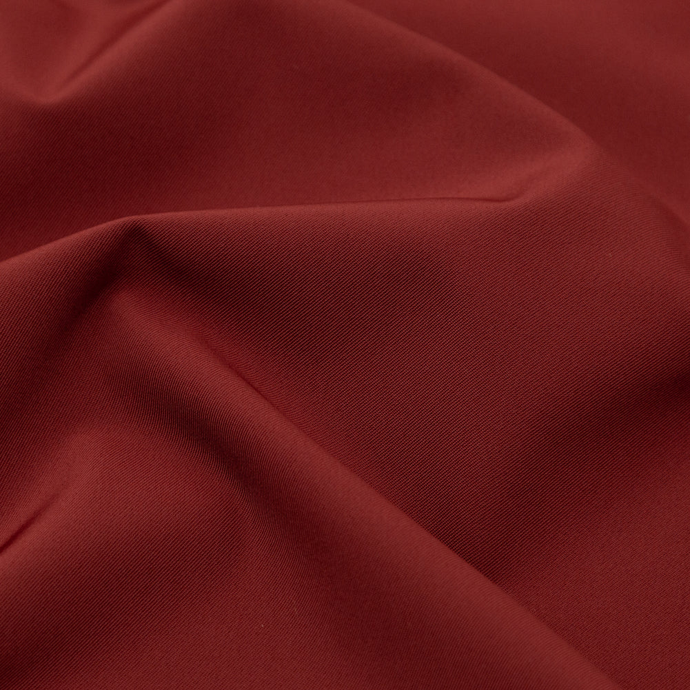 Theory Russet Brown Stretch Polyester Twill Detail