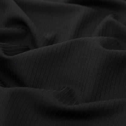 Helmut Lang Black Stretch Twill Wool Ottoman Detail